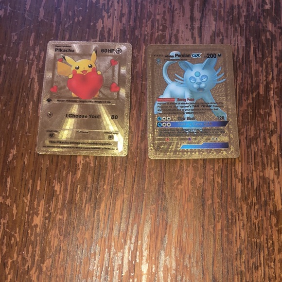 Different types of trading cards 2 pokemon gold dragon ball Z marvel kind - Picture 2 of 3